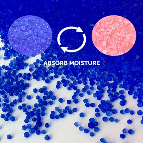 Blue silica gel beads desiccant