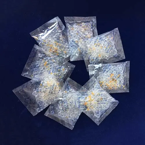 Orange & White Mixed Indicating Silica Gel Desiccant Packets