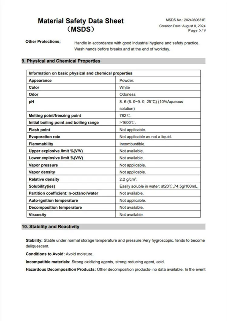 SORBSTAR MSD REPORT