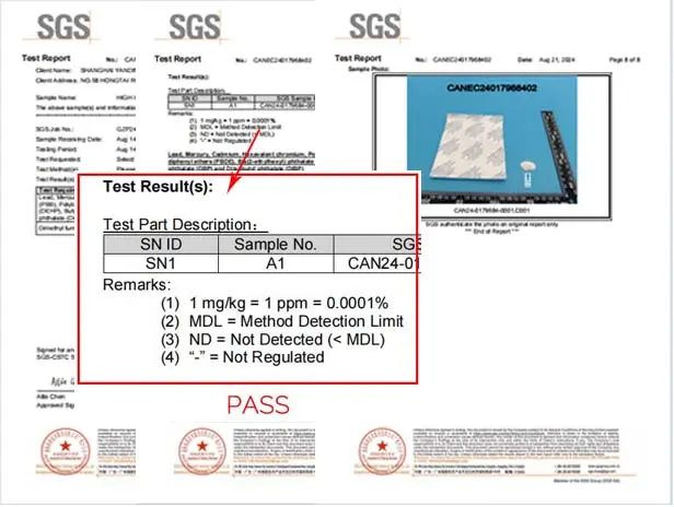 Moisture Absorber DFM Test Report